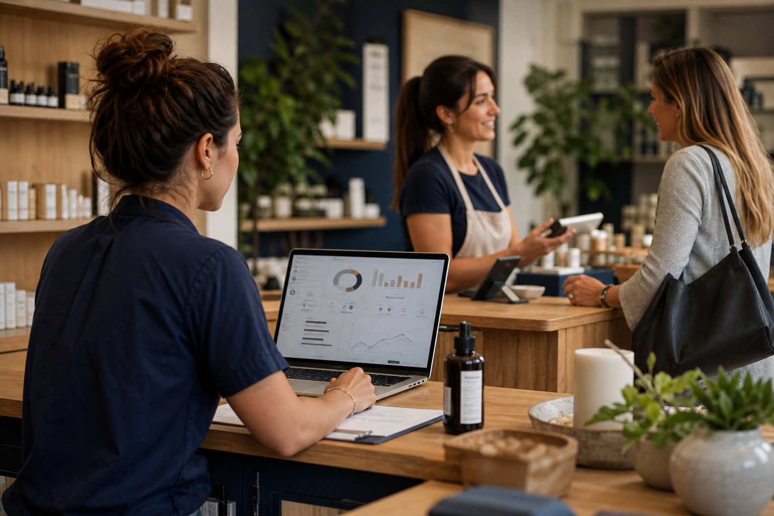 A small team reinvesting hours recovered by AI into serving more customers